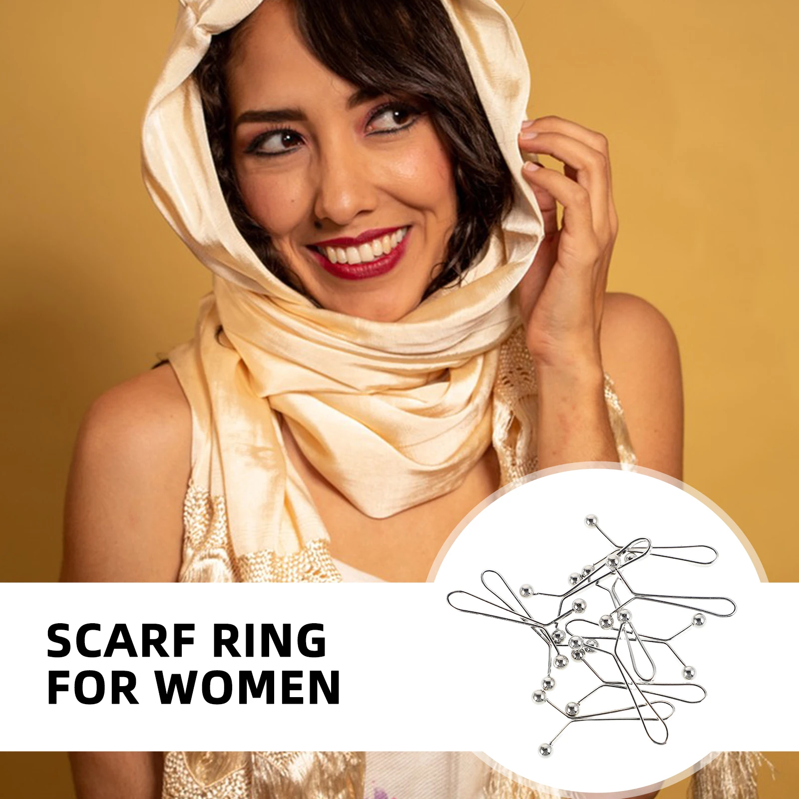 10 pz Clip Spille Hijab Per Le Donne Metallo Vita Tenditore Regolabile Multi-Funzione Spille Scialle Sciarpa Accessori Sciarpa Clip Fibbia