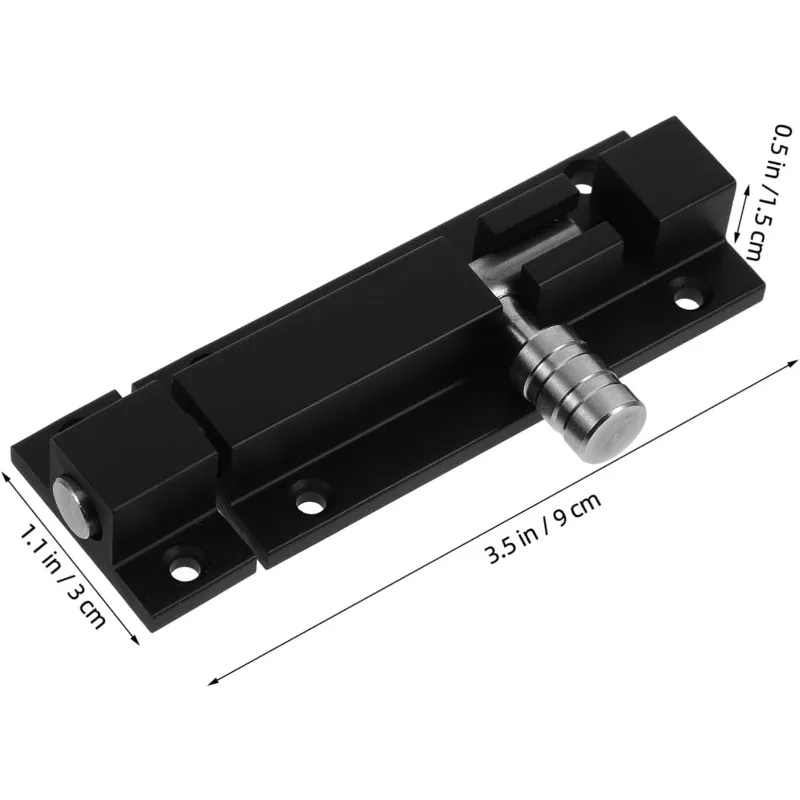 1 قطعة الثقيلة الشريحة الترباس مزلاج الباب سبائك الألومنيوم قفل للأبواب الخشبية سياج سقيفة ساحة بوابة الأمن تعزيز قفل الباب #3