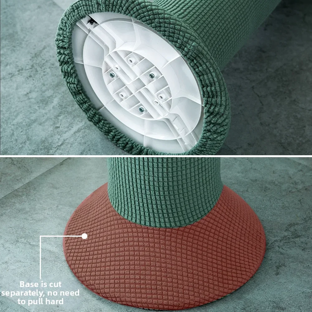 Elastic Tower Fan Dust Cover with Solid Color Finish and Bottom Wrap for Secure Fit on Standard Height Standing Fans