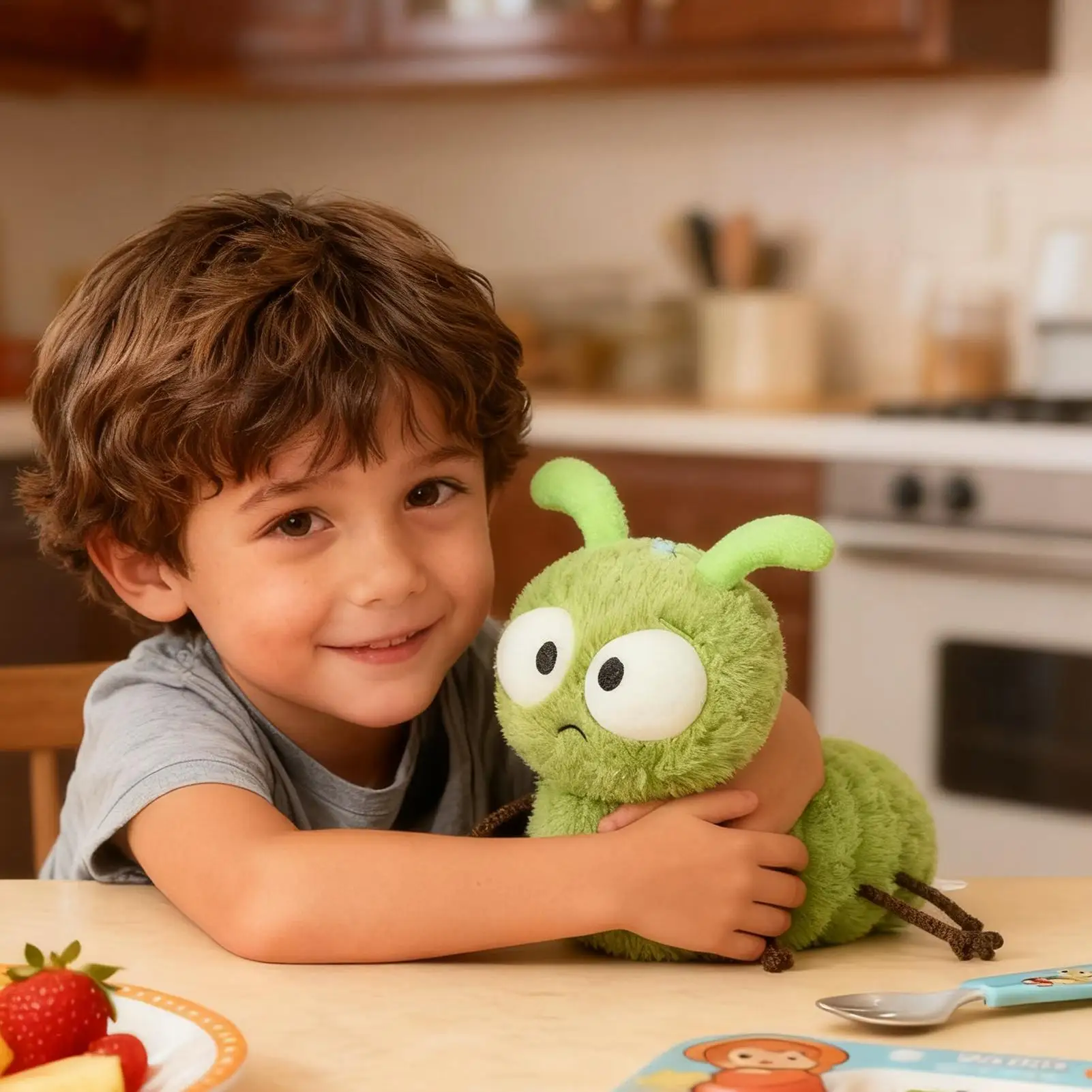 16 cm Leuke cartoon rups knuffel Collectible Pluche Poppen Zacht Gevulde Pluche Speelgoed voor Jongens Meisjes Fans Kerstcadeaus