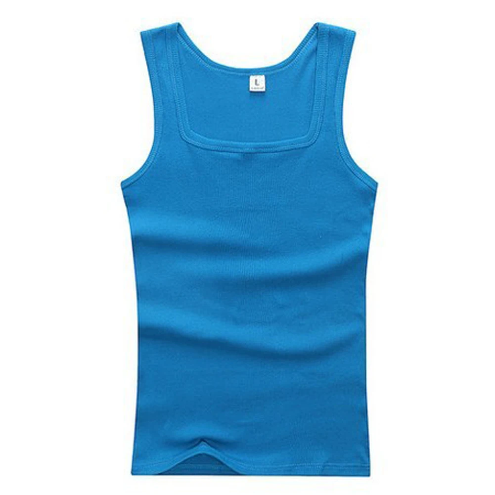 Men's Casual Tank Tops Summer Bodybuilding Sleeveless Vest Gym Fitness Solid Muscle Vest O-neck Black White Gray Men Clothing