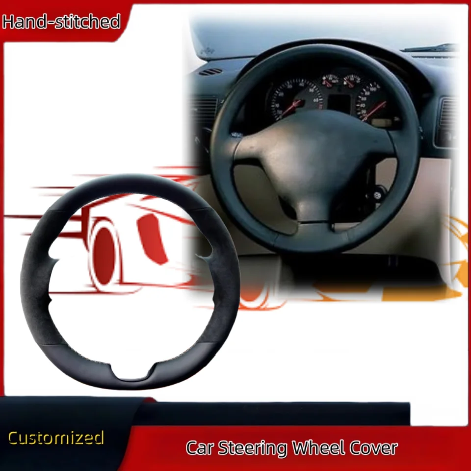 

Hand-stitched Suede Leather Steering Wheel Cover For Volkswagen VW Golf 4 Passat B5 1996-2003 Seat Leon 1999-2004 Accessories