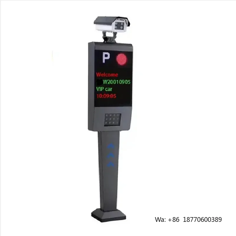 Automatic Intelligent Recognition Car License Plate Device Multi-Language Software System Turnstile for Temporary Parking