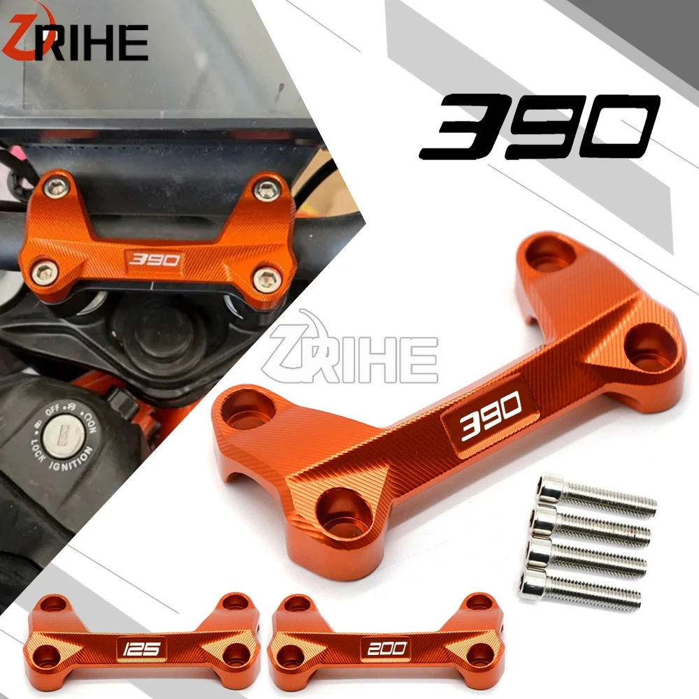 

2007 2008 2009 Motorcycle Handlebar Risers Top Cover Clamp For DUKE 125 200 390 Duke 2006-2021 2022 2023 duke390 DUKE125 DUKE200