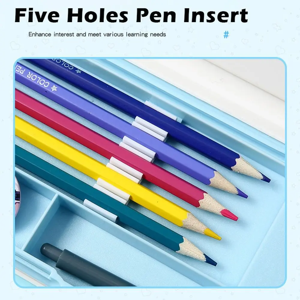 

Durable Mechanical Pencil Case Double Layers Multi Functional Stationery Box Stationery Organizer School Supplies