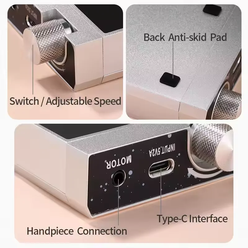 Trapano per unghie di alta qualità 35000 giri/min Motore brushless Elettrico professionale ricaricabile per rimozione smalto per salone di manicure