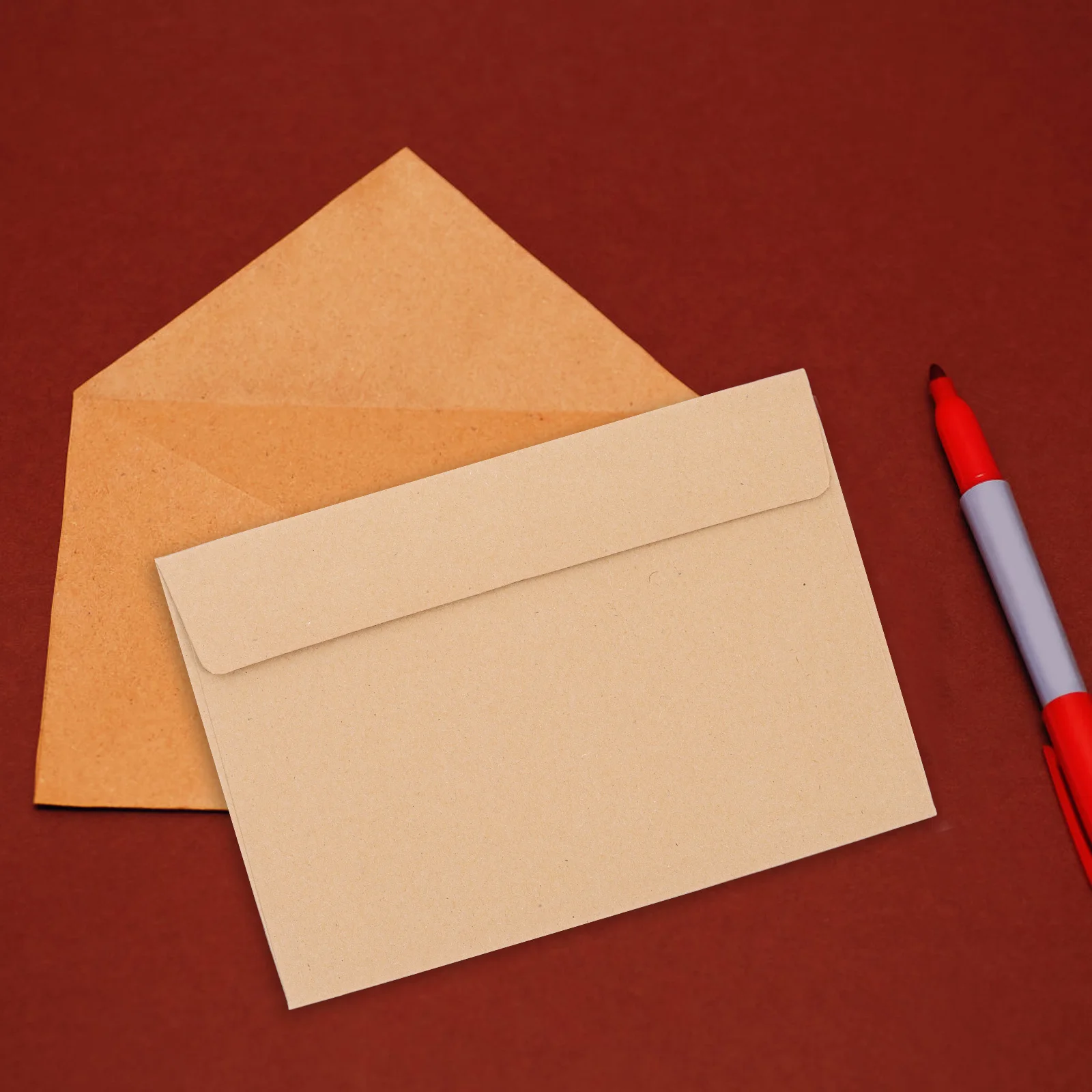 50Pcs Multiuse Kraft Envelopes Self Seal Easy Closure Personalized Messages Ideal for Events Weddings Birthdays Holidays