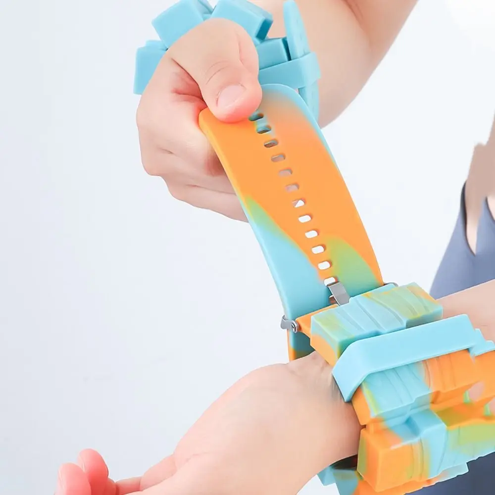 Adjustable Wrist Weight Bracelet Sweat-proof Silicone Weighted Wrist Strap Skin Friendly 500G Weight-bearing Fitness Equipment