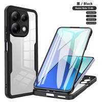 360 Full Body Screen Protector Transparent Case For Redmi Note 13 12 11 10 9 Pro 12s 11s 10s 10C 12C 13C Shockproof Phone Cover