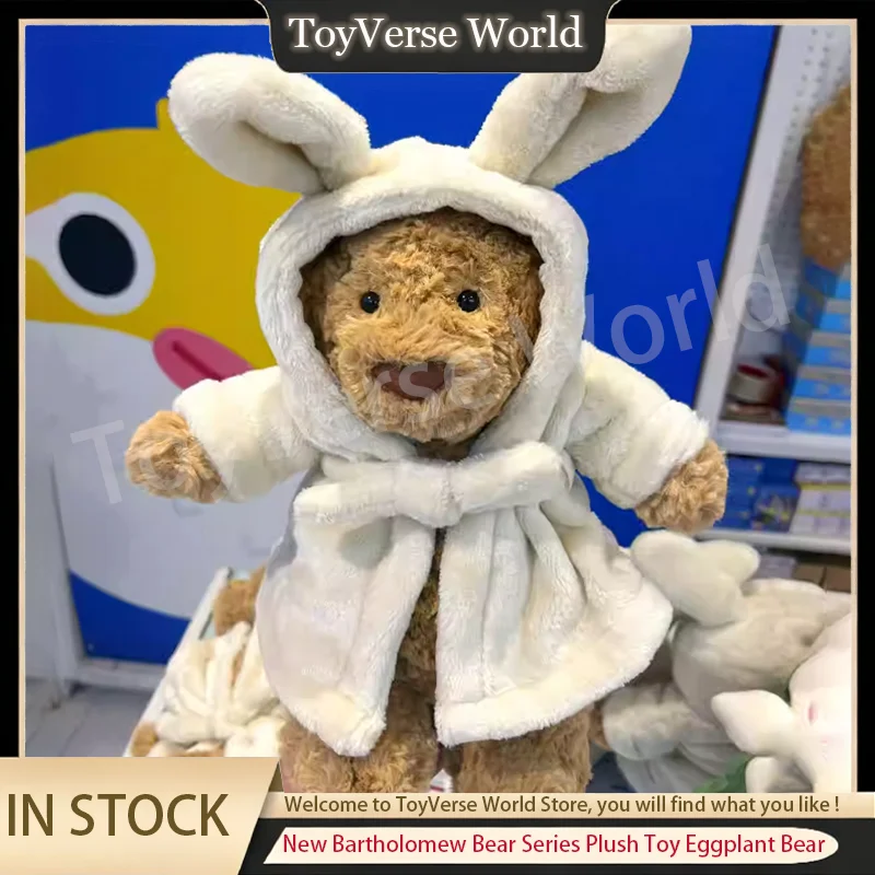 

New Bartholomew Bear Series Plush Toy Eggplant Bear Love Bear Teddy Bear Doll Cute Kawaii Plush Anime Figure Birthday Toys Gifts