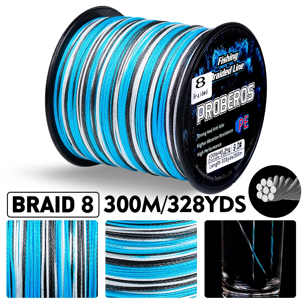 PROBEROS 300M 8 Strands สายถัก - Fishing Equipment Bundle บทวิจารณ์และราคา