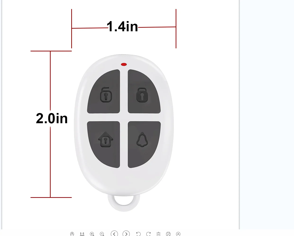 CPVAN Motion Sensor Alarm Remote Control for CP2 PIR Motion Detector 433mhz Infrared Detector Home Security System