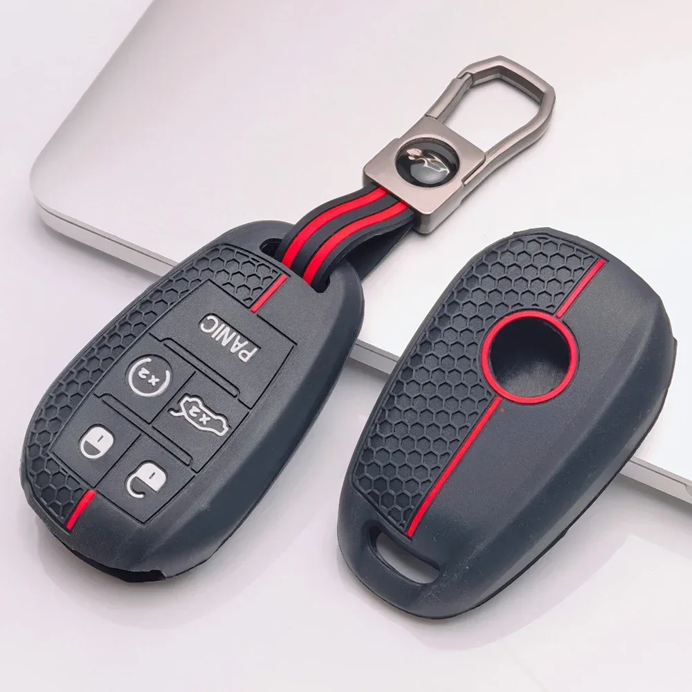 For Alfa Romeo Giulia Stelvio Flexible Key Fob Cover with Short Clasp Key Holder Soft Touch Secure Grip Flexible Shell Premium