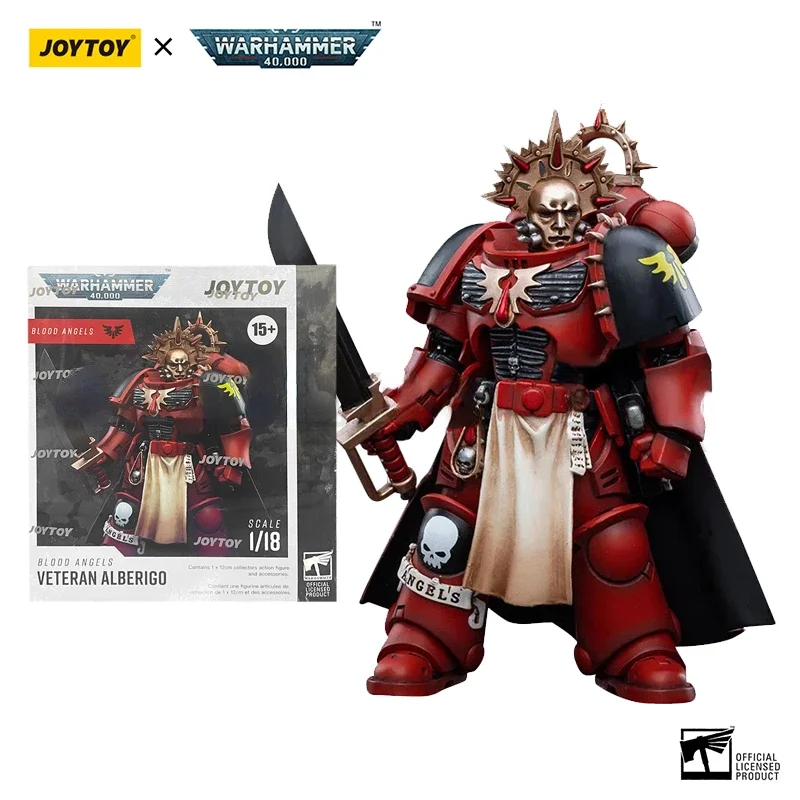 JOYTOY 1/18 Actionfigur (4 TEILE/SATZ) 40K Blood Angels Veteran Version 2 Anime Collection Militärmodell