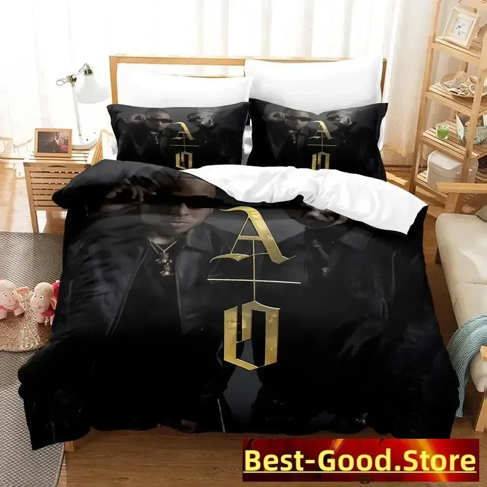 Anuel Aa Real Hasta La Bedding Set Single Twin Full Queen King Size Bed Set Aldult Kid Bedroom Duvetcover Sets parure de lit