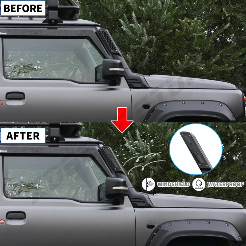 Car Snorkel Stainless Steel Tube For Suzuki Jimny JB64 JB74 JC74 2/4 Door 2019-2026 Snorkel Kit Off-road Exterior Accessories
