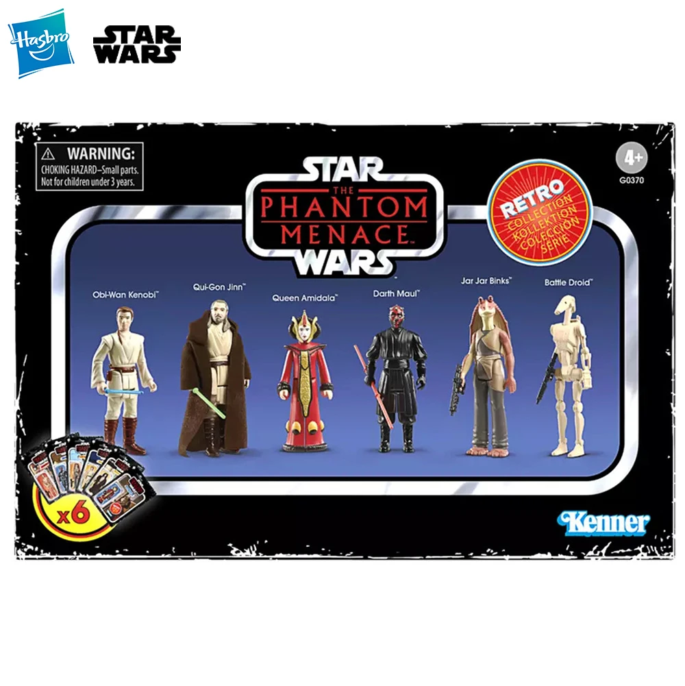 In-Stock Hasbro Star Wars The Retro Collection The Phantom Menace Multipack 3.75-inch 6-Pack Kenner Action Model Figures