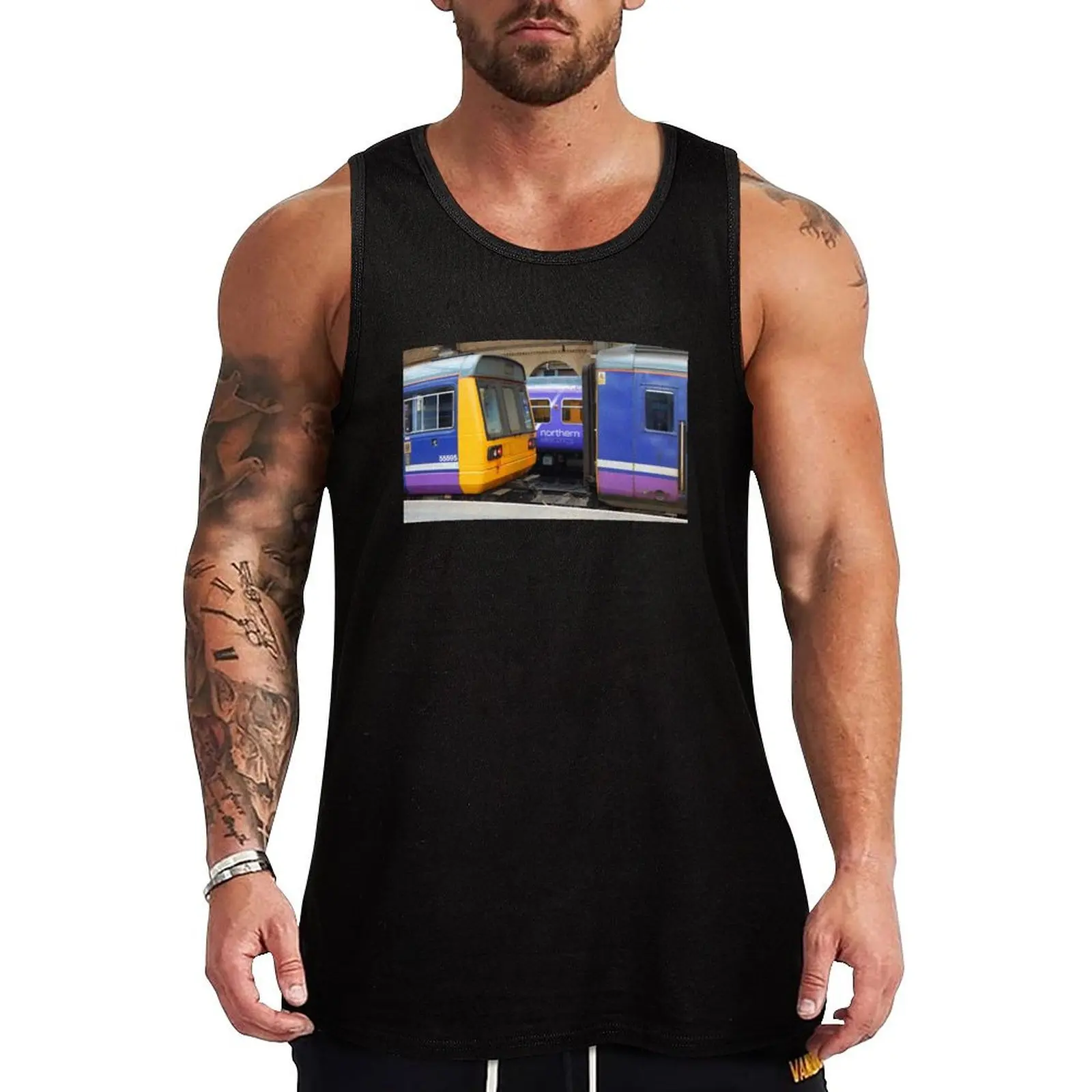 

Northrail, Northern Electrics Tank Top bodybuilding t shirt men clothes muscular man cotton t-shirts man