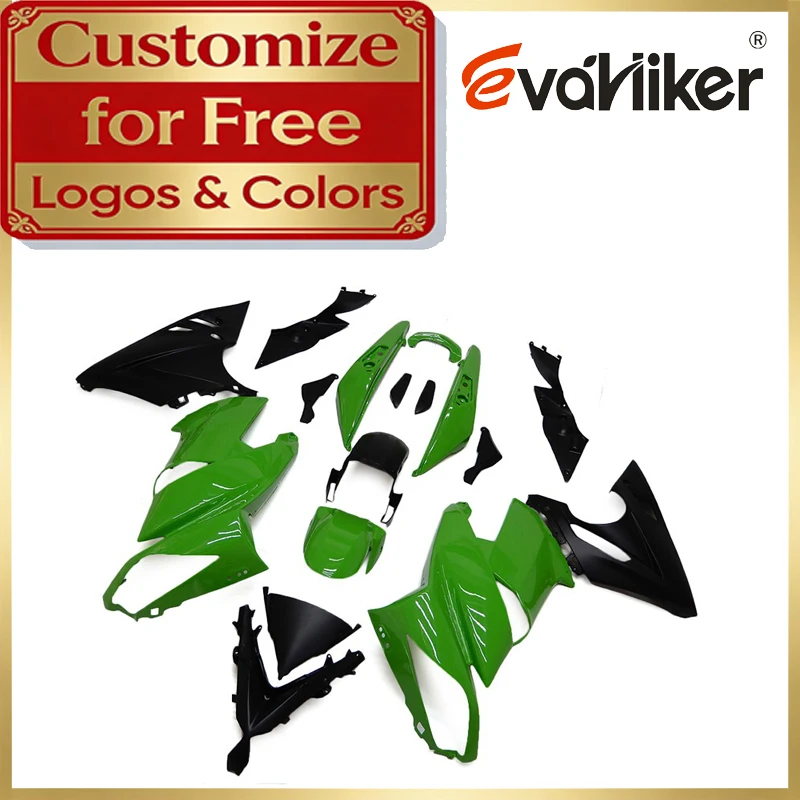 

ABS Fairing Kit For Kawasaki 650R ER-6F 2009 2010 2011 green Motorcycle Fairing ER6F 09 10 11 Custom Color Graphics Available