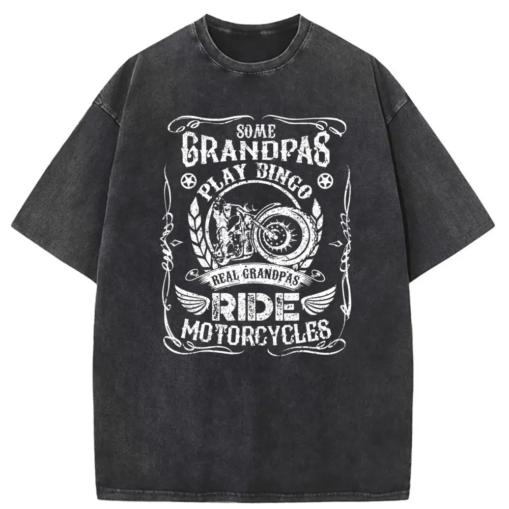 Grandpas Play Bingo Real Grandpas Motorcyc T Shirt for Men 2023 New Fashion Men's Sweatshirts Long Sleeve Oversized