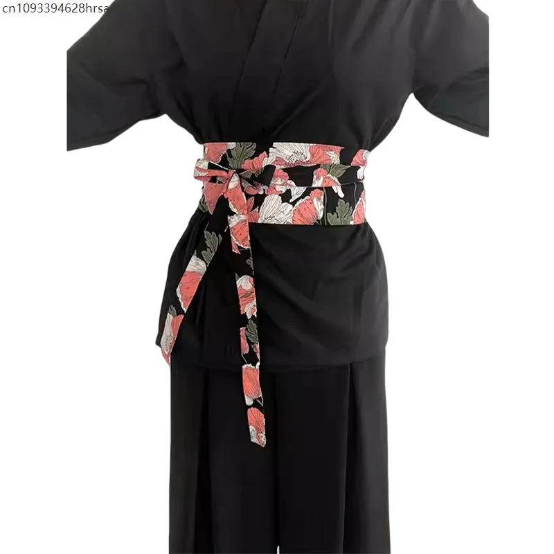 

Japanese Style Kimono Waistband Ancient Obi Belt Traditional Hanfu Dress Decor Belt Yukata Bathrobe Girdle Decor Accessories