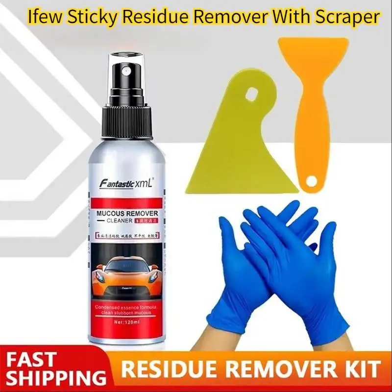 Sticky Residue Remover Cleaning Agent Cleaning Kit Tools Car Window Film Adhesive Remover Sticker Cleaning Spray Glue Remover