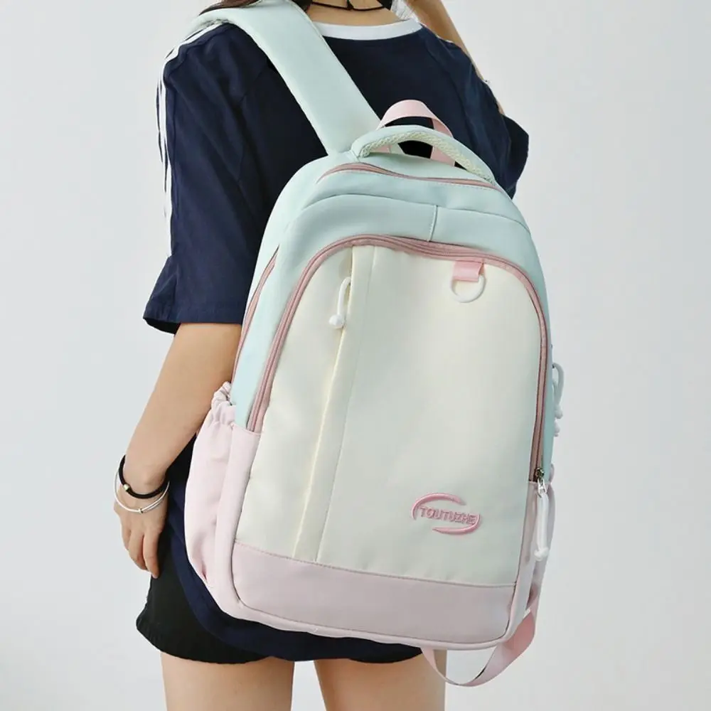 Casual Lightweight Student Backpack Large Capacity Multifunctional Dual-shoulder Bag Minimalist Travel Backpack Commuting