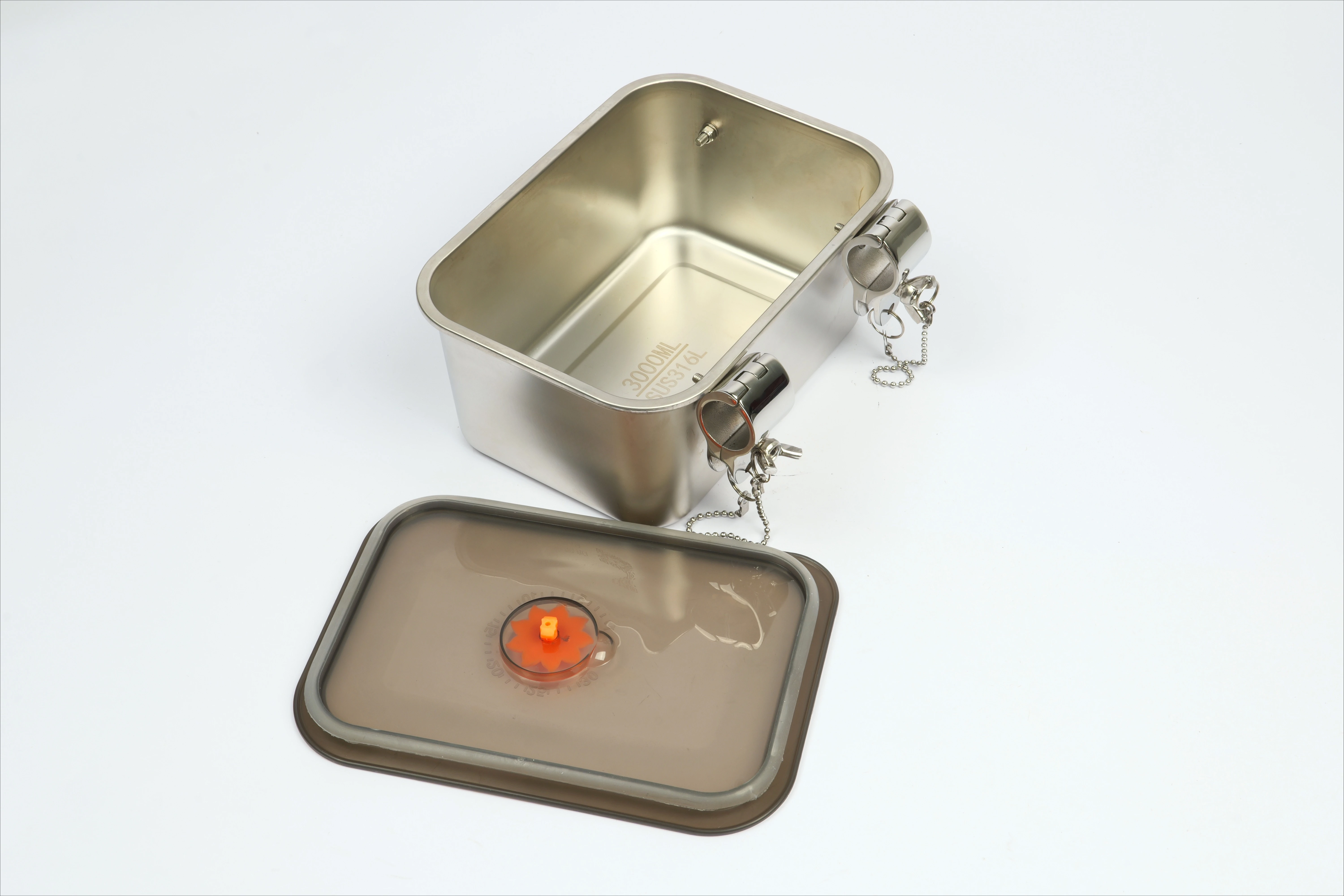316L Stainless Steel Rustproof Magnetic Bait Box Portable Marine Boat Fishing Bait Storage Tackle Halloween Angling Accessories