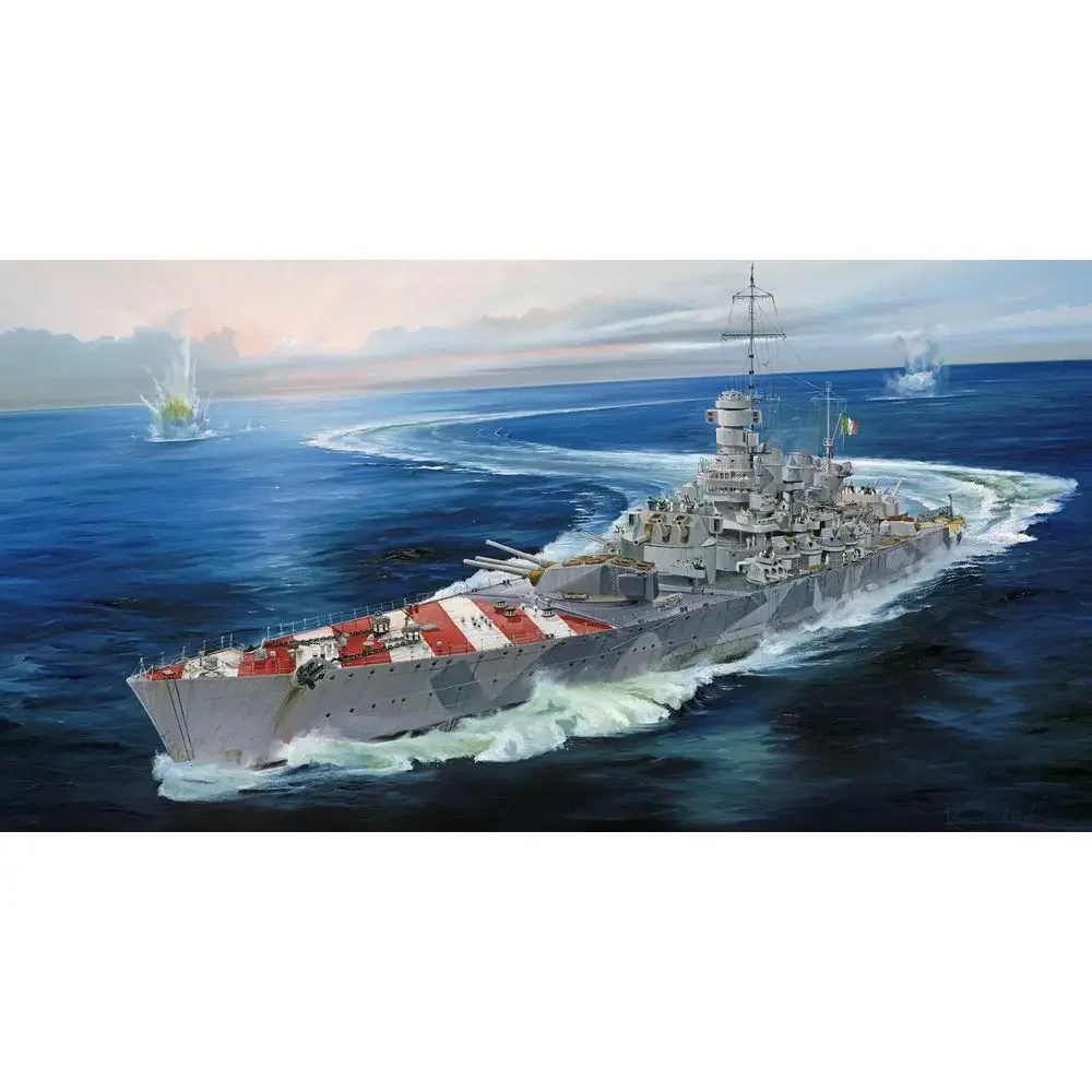 Trumpeter 05777 1/700 Italian Navy Battleship RN Roma 1943 - Scale Model Kit