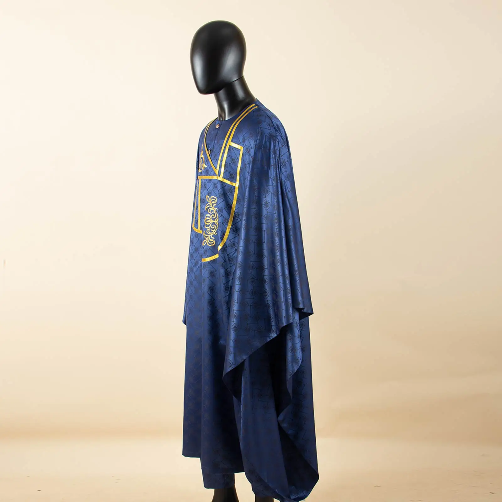 APTX Afrikanische Kleidung für Männer, muslimische Robe, weiße Tradition, Hochzeit, Party, Anzug, Hemd, Hose, 3-teiliges Set, Dashiki Agbada Ramada 2516047