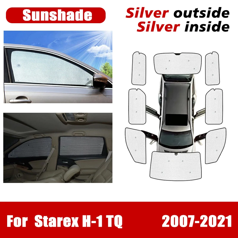 

Car Sunshade Covers For Hyundai Starex H1 Accessories TQ Huiyi iMax 2007-2021 Auto Rearside Window Anti-UV Visor Sun Protection