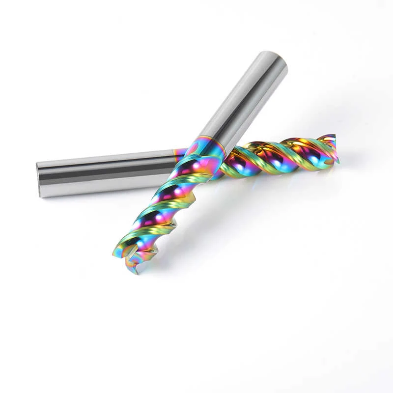 

DLC Coated Carbide End Mill U Groove HRC65 3 Flutes Tungsten Steel High-Speed Cutter 4mm 6mm 8mm 10mm 12mm for Precision Machin