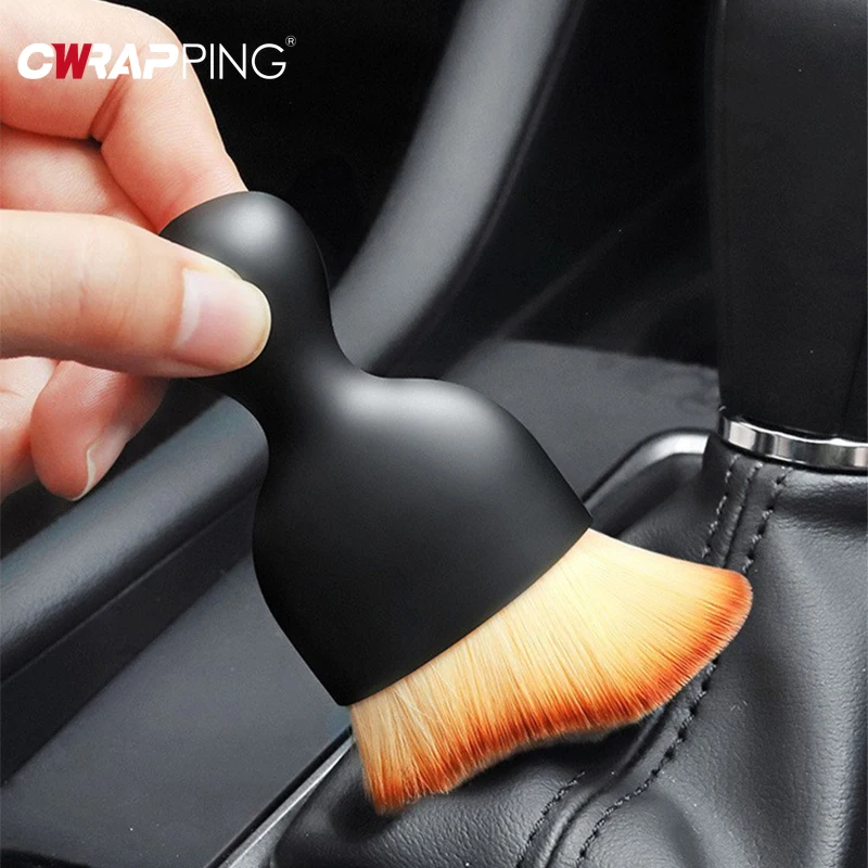 Car Cleaning Tool Brush Car Interior Cleaning Brushes Outlet Air Conditioning Center Console Cleaning Brush for Auto Accessories