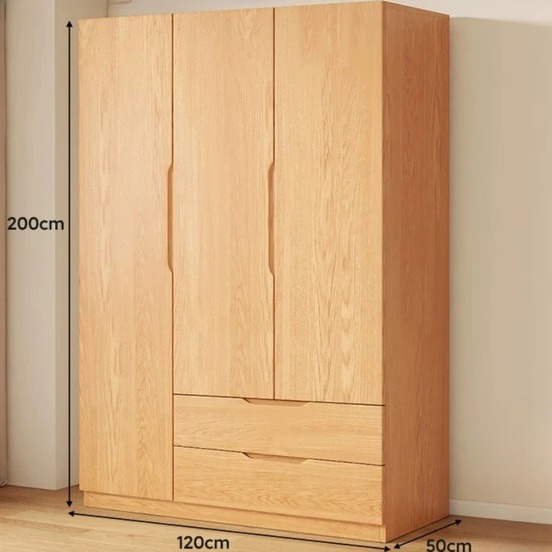 Rail Accessories Wardrobe Cupboard Wooden Drawers Door Wardrobe Modern Solid Armadio Camera Da Letto Furniture For Home