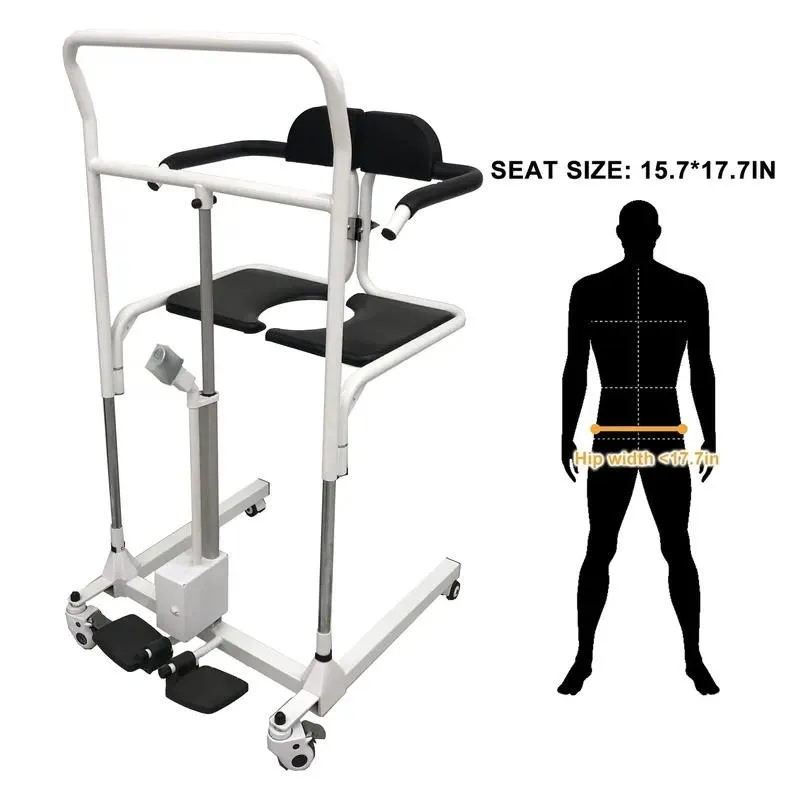 Electric Lift Chair for Elderly and Disabled Safe Bathroom Transfer Mobility Aid Wheelchair System