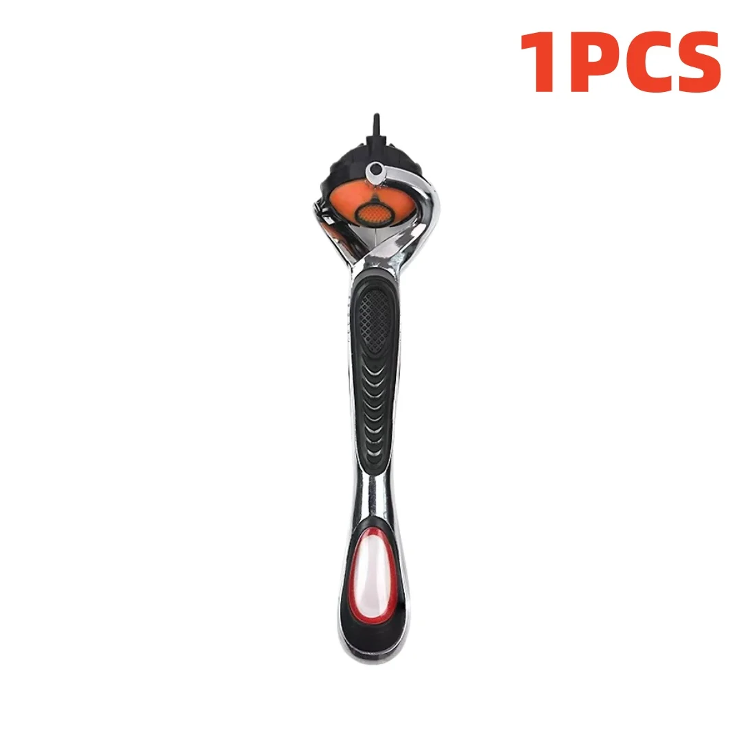 5-Blade Razor Handle - New Rotatable Design Manual Shaver