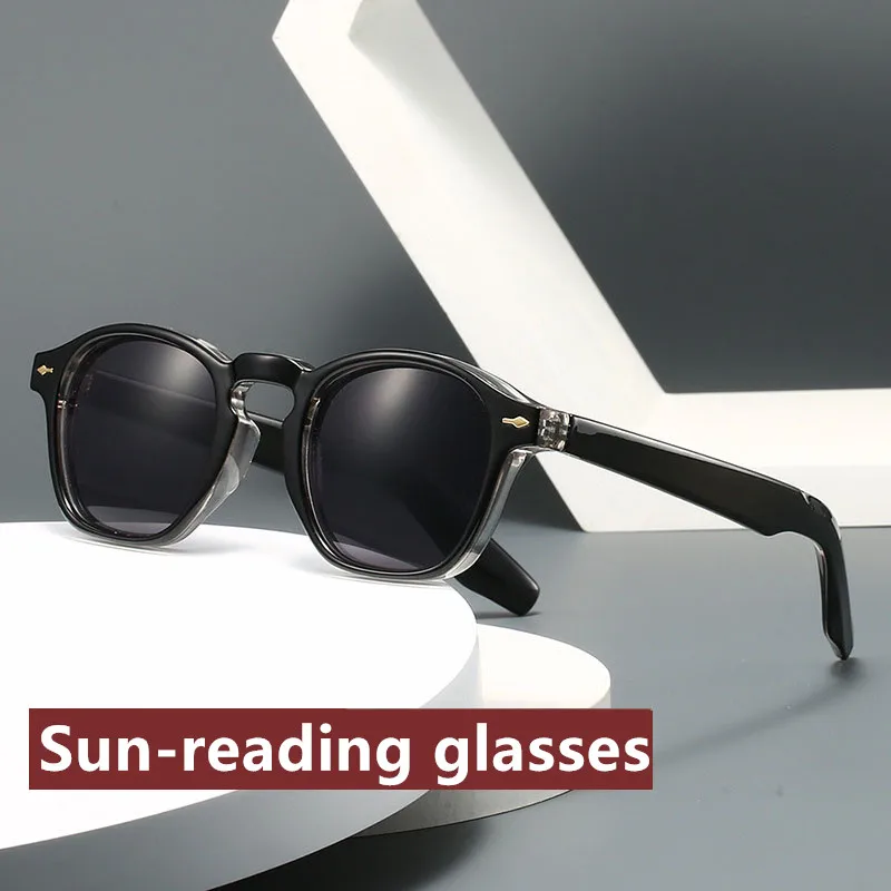 2025 neue Sonne Lesebrille Mann Frau Retro Blockieren Blau Licht Unisex Gradienten Leser UV400 Sonnenbrillen Outdoor Multifunktionale