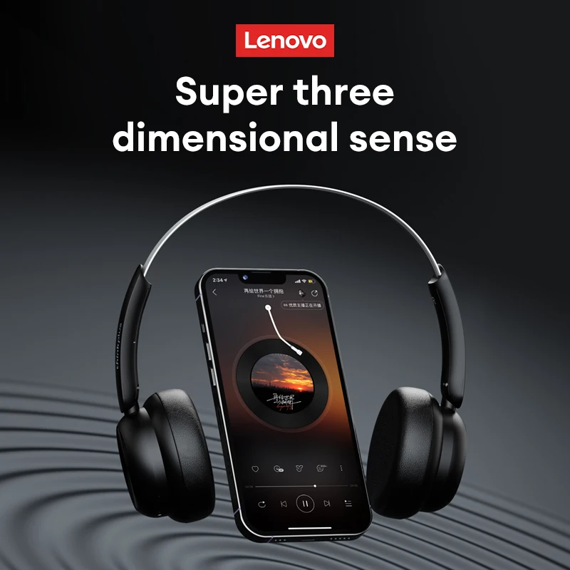 اختيار جديد لينوفو Th66 سماعة لاسلكية تعمل بالبلوتوث 5.4 سماعات HD ضياع الصوت وضع الفيلم سماعة الملحقات العصرية سماعات الأذن