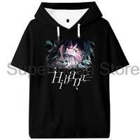 Ado Hibana World Tour 2025 Hooded T-shirt Summer Short Sleeve Sport Gym Tee Women Men Sportwear Outdoor Streetwear Tops