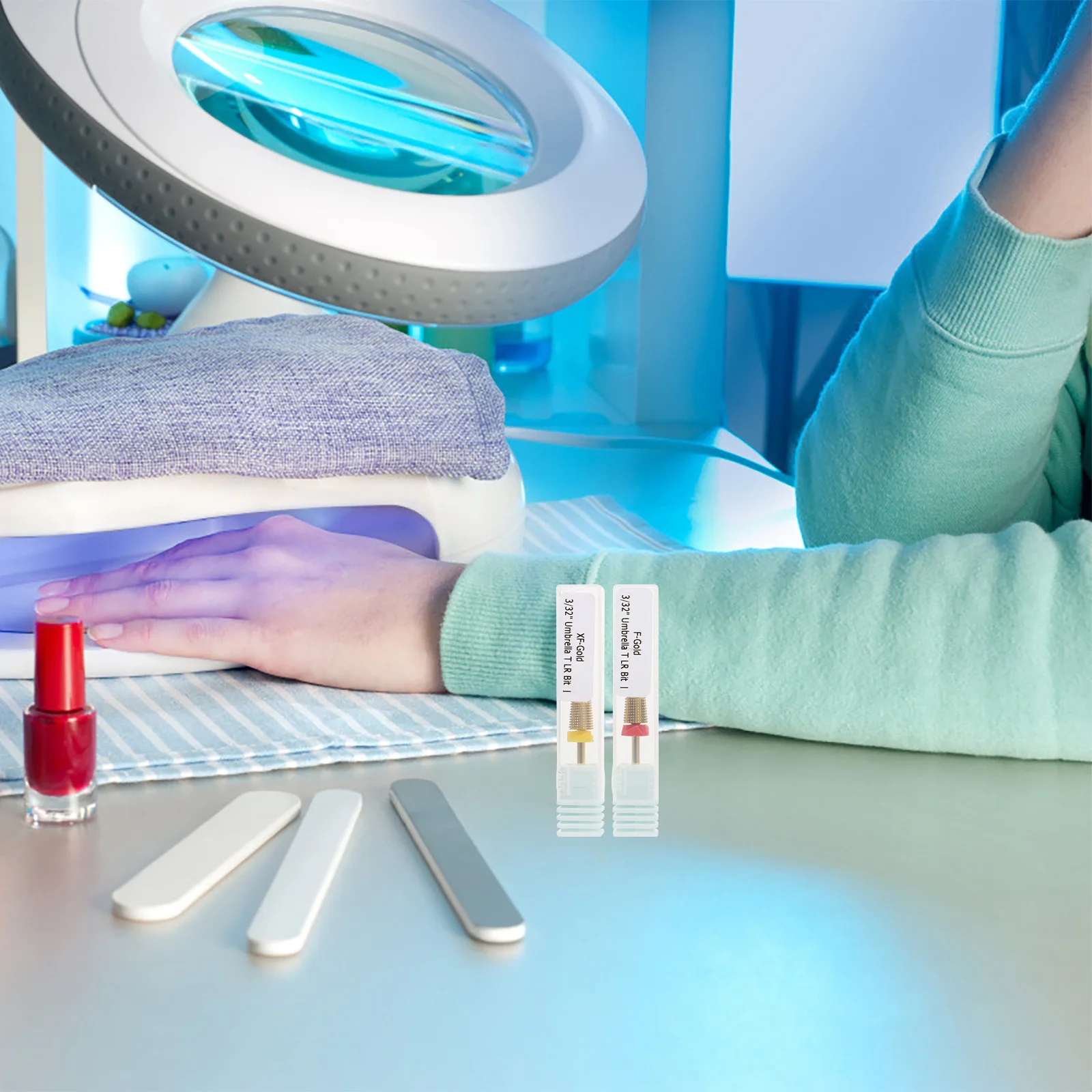 

2Pcs Nail Art Grinding Head Electric File Manicure Tool Kit Polishing Reshape Nails Dead Skin Remover Nail Grinding Heads