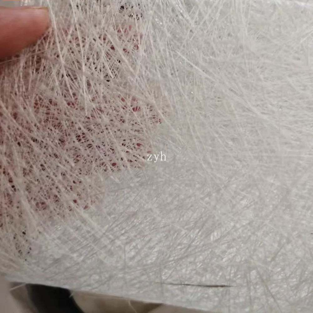 300gsm 450gsm Glass Fiber Cloth Alkali-free Fiberglass Chopped Strand Mat 100cm Width *100cm Length