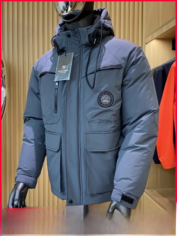 

High Loosen Cotton Jaet Men's Women's Outdoor Warm Breathable Waterproof Winter Coat Polyester Fiber Fill Zipper Decor