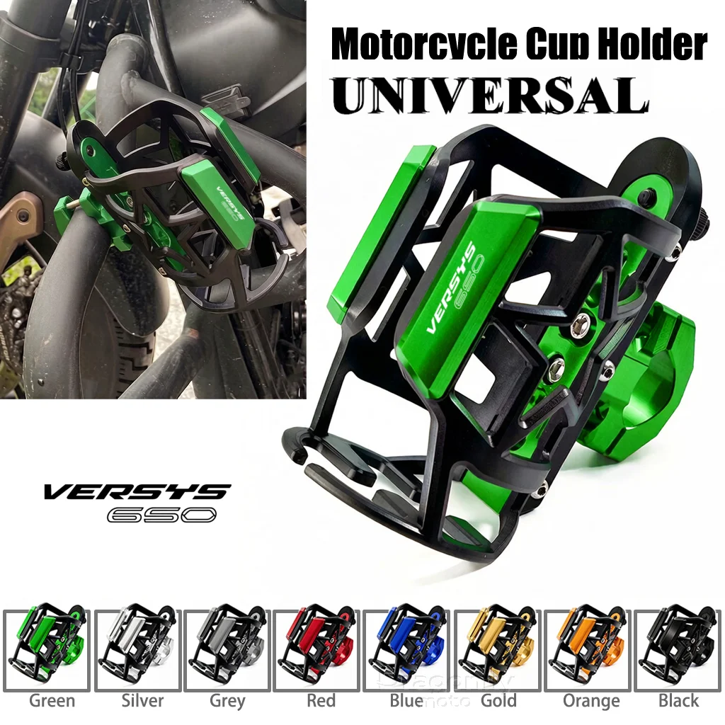 

Cup Holder For KAWASAKI VERSYS 650 VERSYS650 ABS 2010-2020 2019 Motorcycle Beverage Water Bottle Cage Drink Cup Holder Mount