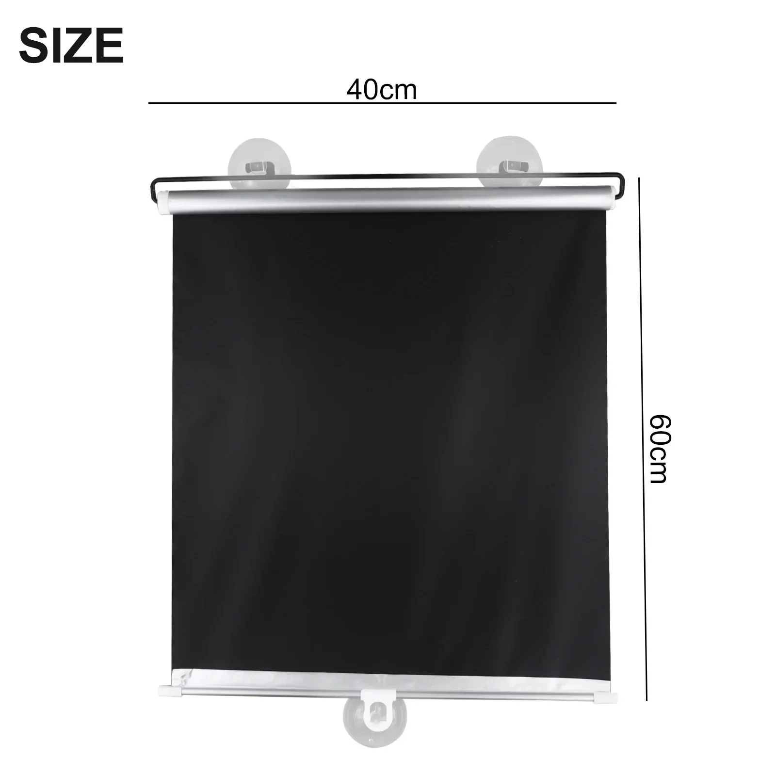 Sunshade Roller Blinds with Suction Cups for Car Bedroom Office Blackout Curtain Mesh Fabric for Privacy and Heat Reduction
