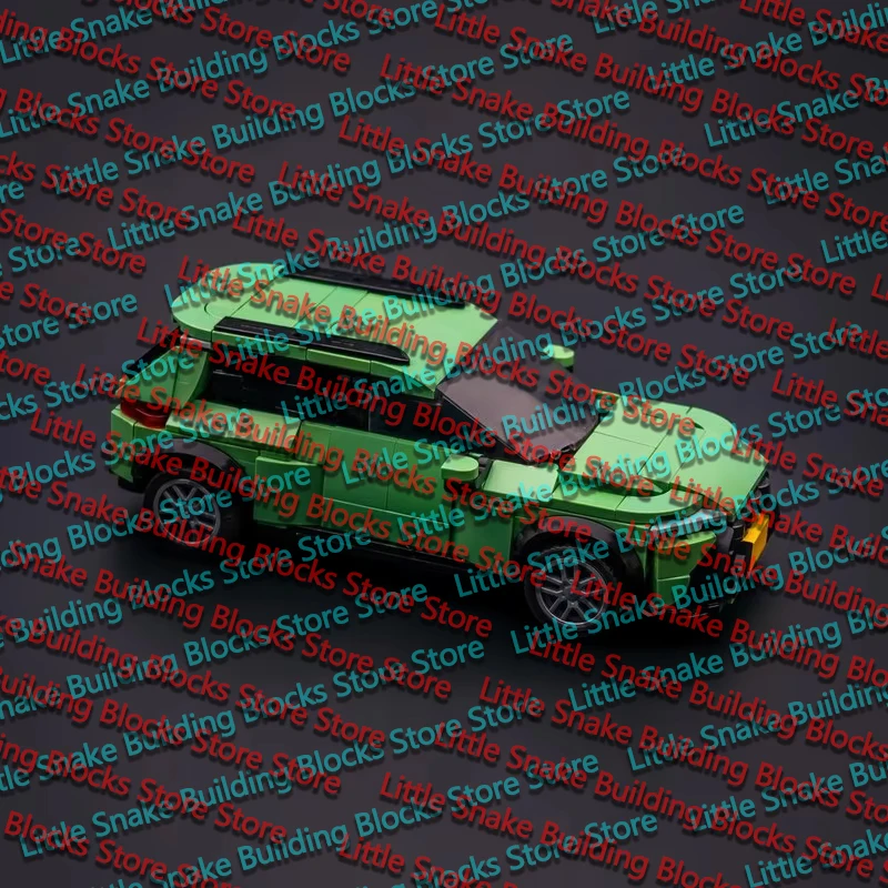 QWERT City Car Model MOC Building Bricks Compact Sport Utility Vehicle Modular Technology Children Holiday Gifts Assemble Toys