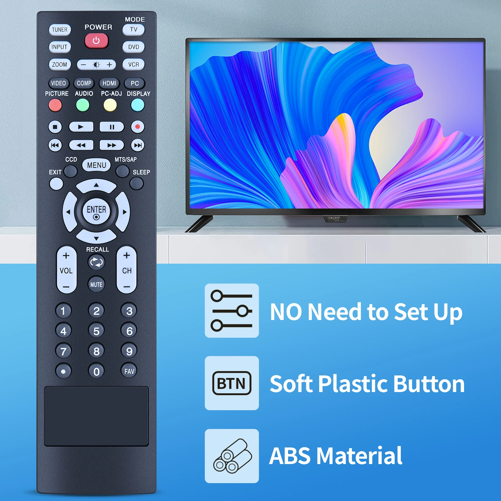New MKJ39170822 Remote for Insignia TV NS-PDP42 NS-PDP50 NS-PDP42-09