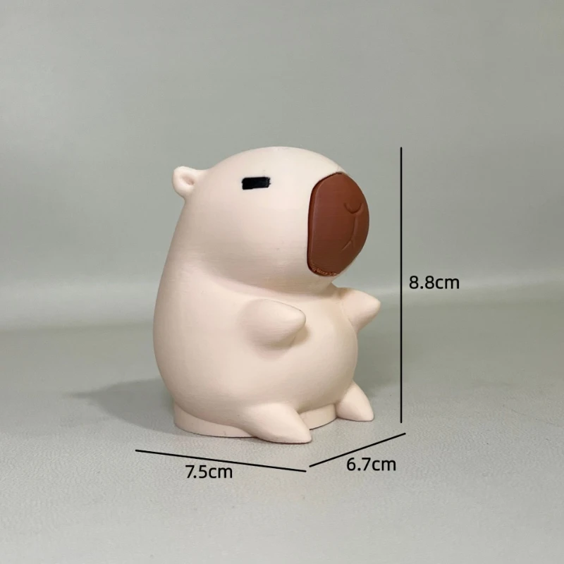 3D Cartoon Capybara Tow Bar Ball Cover 50MM Trailer Hitch Ball Protective Cap Funny Animal Trailer Towball Dust Cover Car Decor view 6