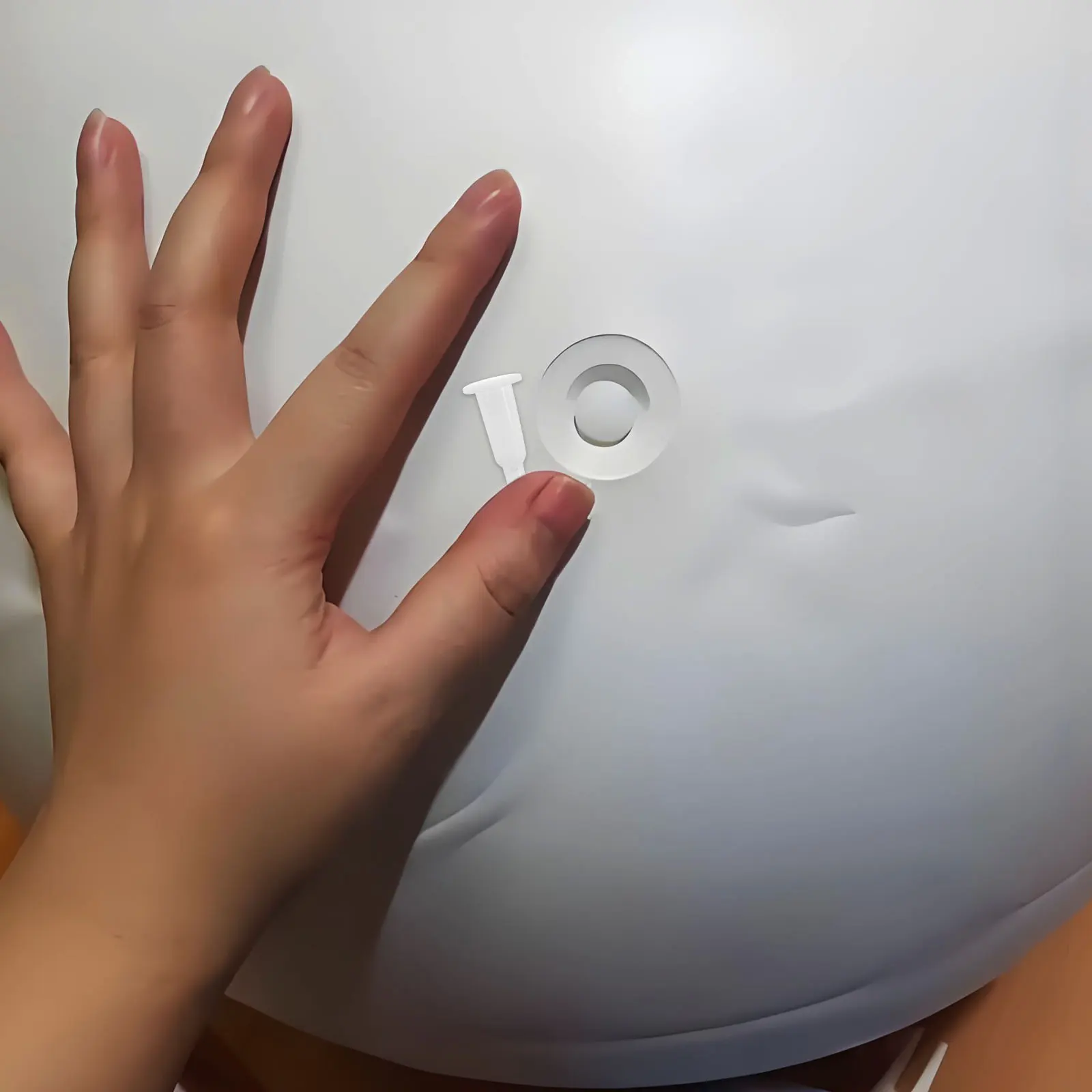 

12pcs Yoga Ball Plug Replacement Kit Fitness Ball Air Stopper Pin With Puller For Inflatable Exercise Equipment Plastic Valve