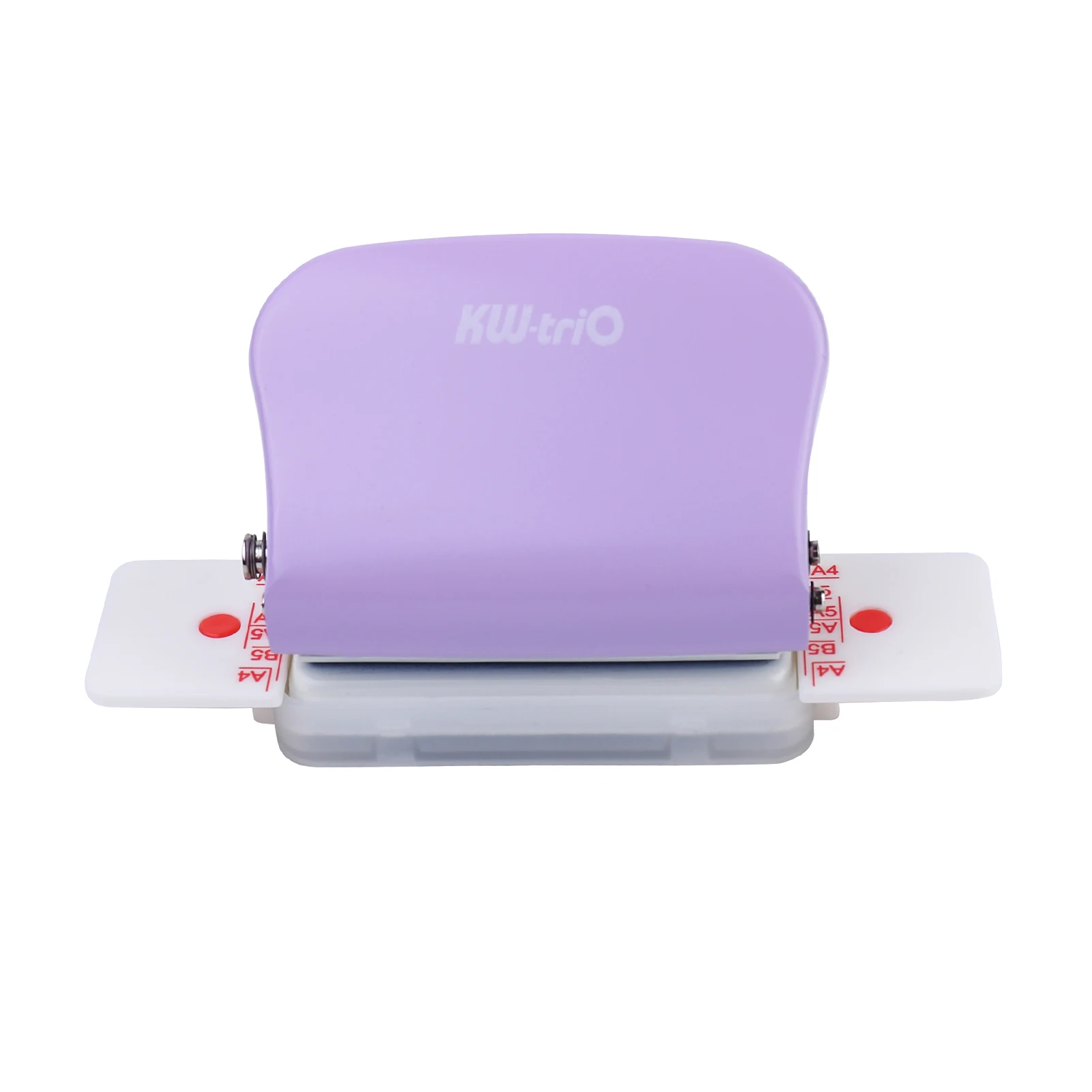 

KW- 6-Hole Paper Punch Handheld Metal Hole Puncher 5 Sheet Capacity 6mm for B5 Notebook Scrapbook Diary Planner