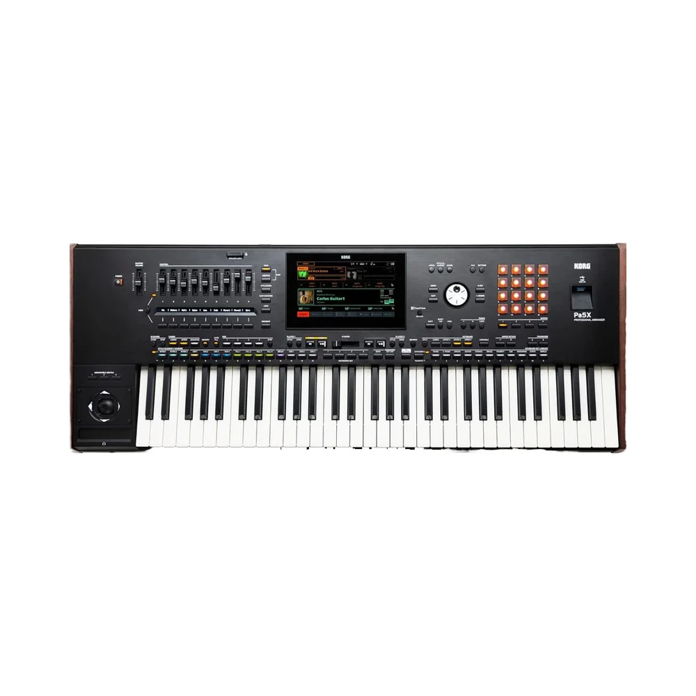 PA5x 61-Key Arranger Workstation Keyboard Used Mechanical Style Grand Piano Style Playing New Condition Stage Speakers